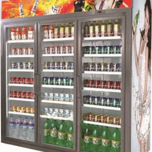 便利店展示柜 三門(mén)冷柜 立式冷藏柜 超市商用飲料冰柜 保鮮柜